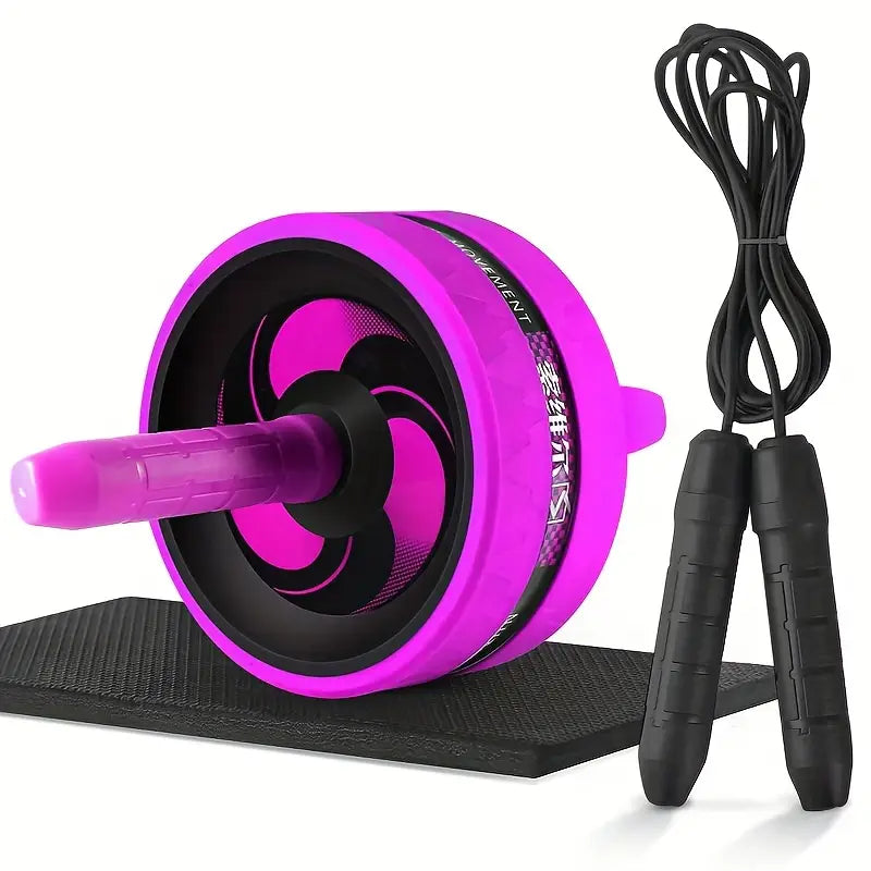 Ab Roller with Foam Handle - Core Exercise Equipment for Home Gym