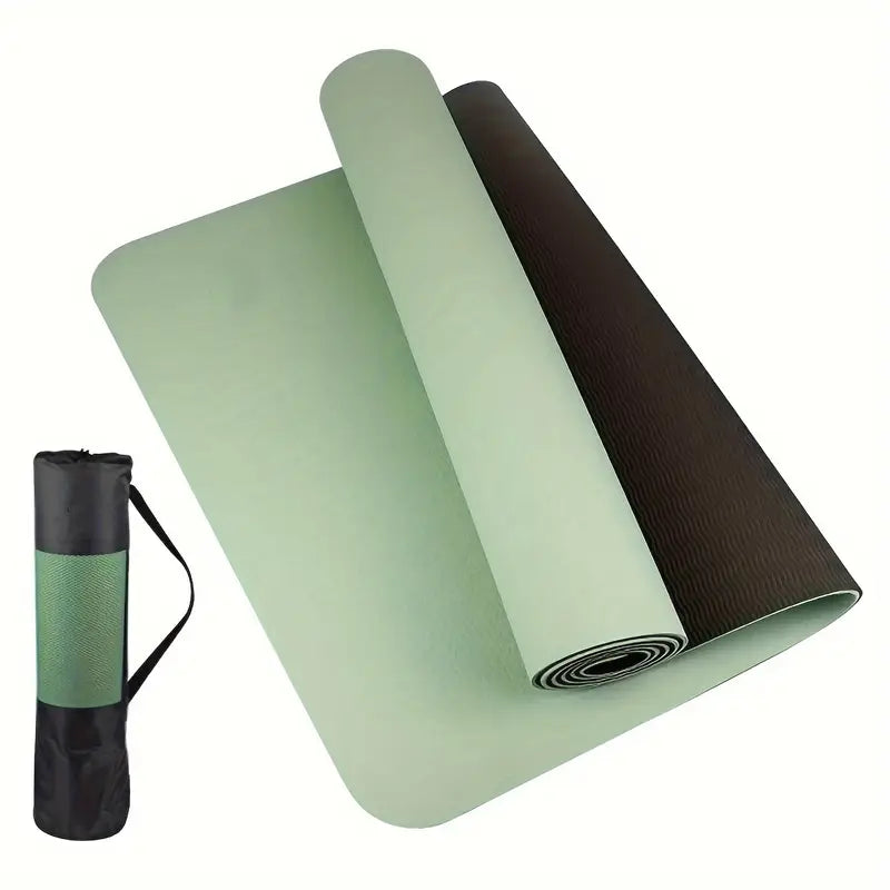 TPE Yoga & Pilates Mat – Non-Slip & Cushioned Support