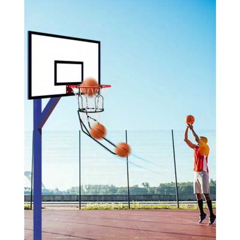 Basketball Return Trainer – 3-Hook Rebound Device for 18” Rims