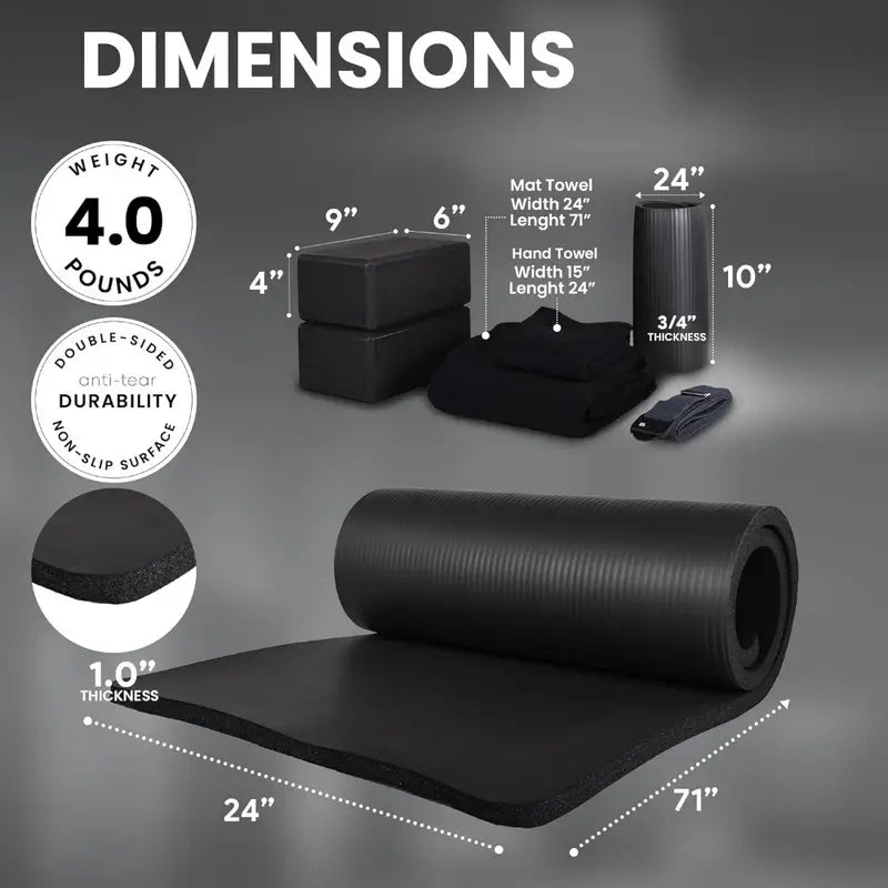 BalanceFrom 7-Piece Yoga Set